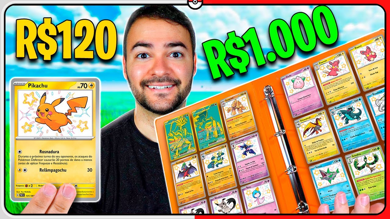 SURREAL!! R$1.000 em TROCA de CARTAS POKÉMON de Destinos de Paldea