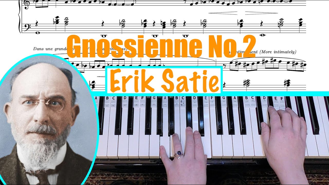 GNOSSIENNE NO.2 - Erik Satie Piano Tutorial [ноты]