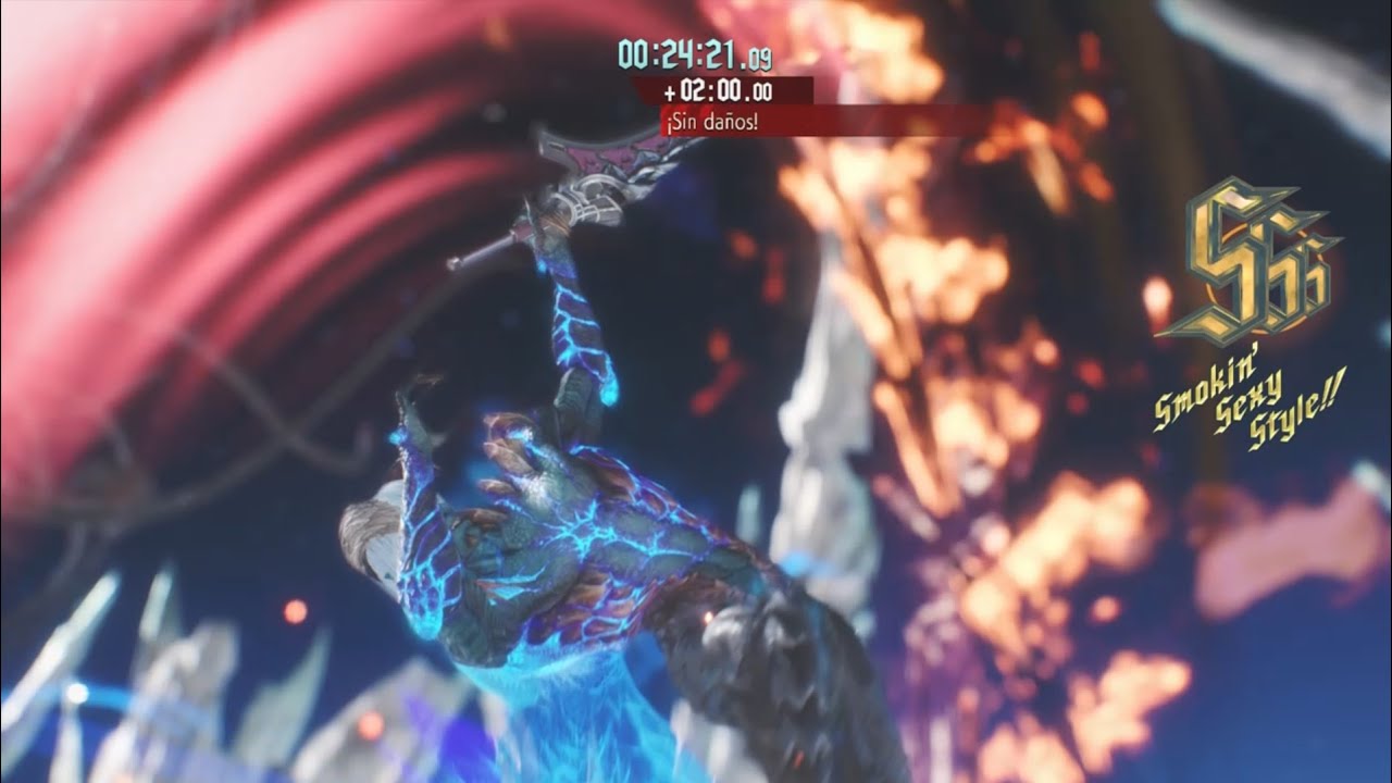Vergil siente la presión luchando contra Nero / DMC5 No damage