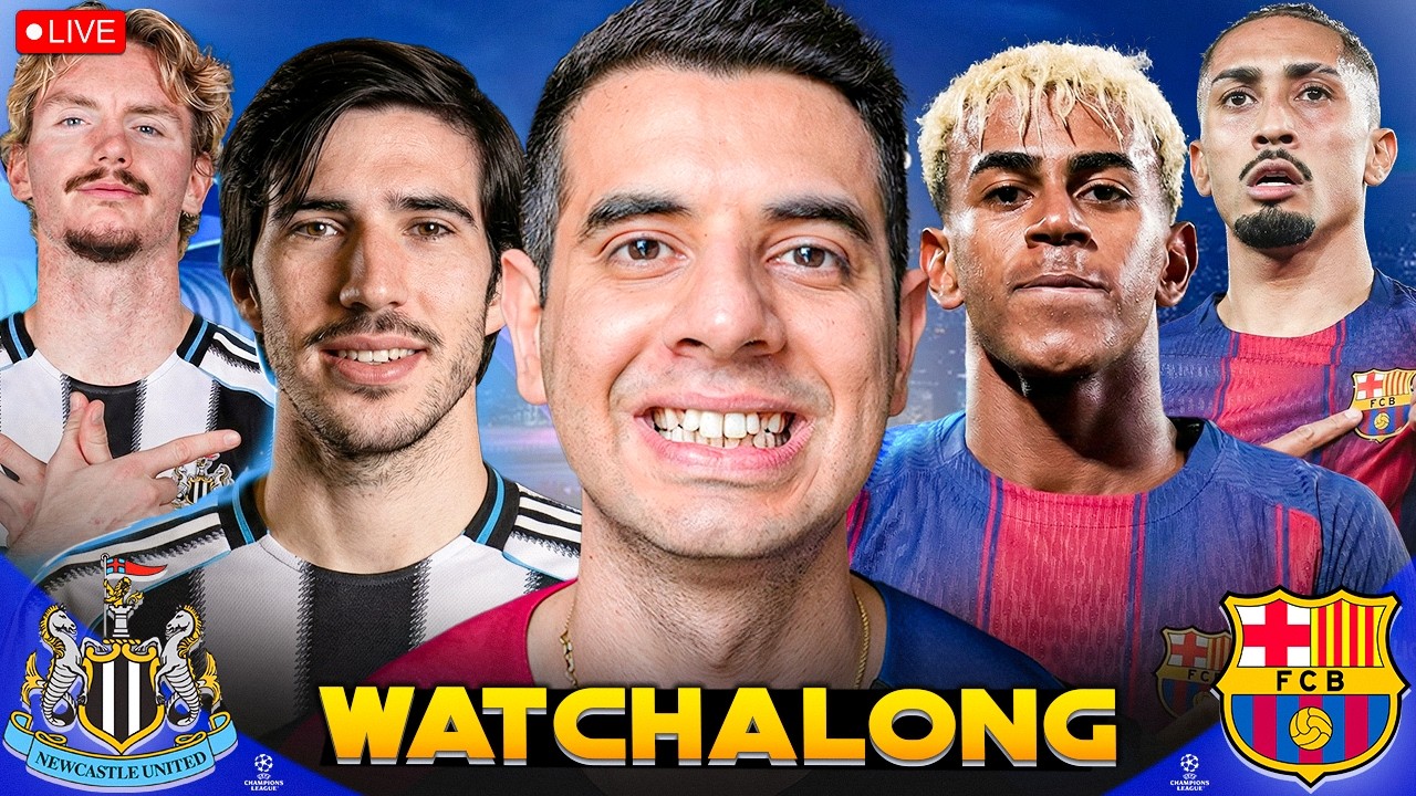 NewCastle United Vs Barcelona | Watch Along @footballstory101 @saadalam3689