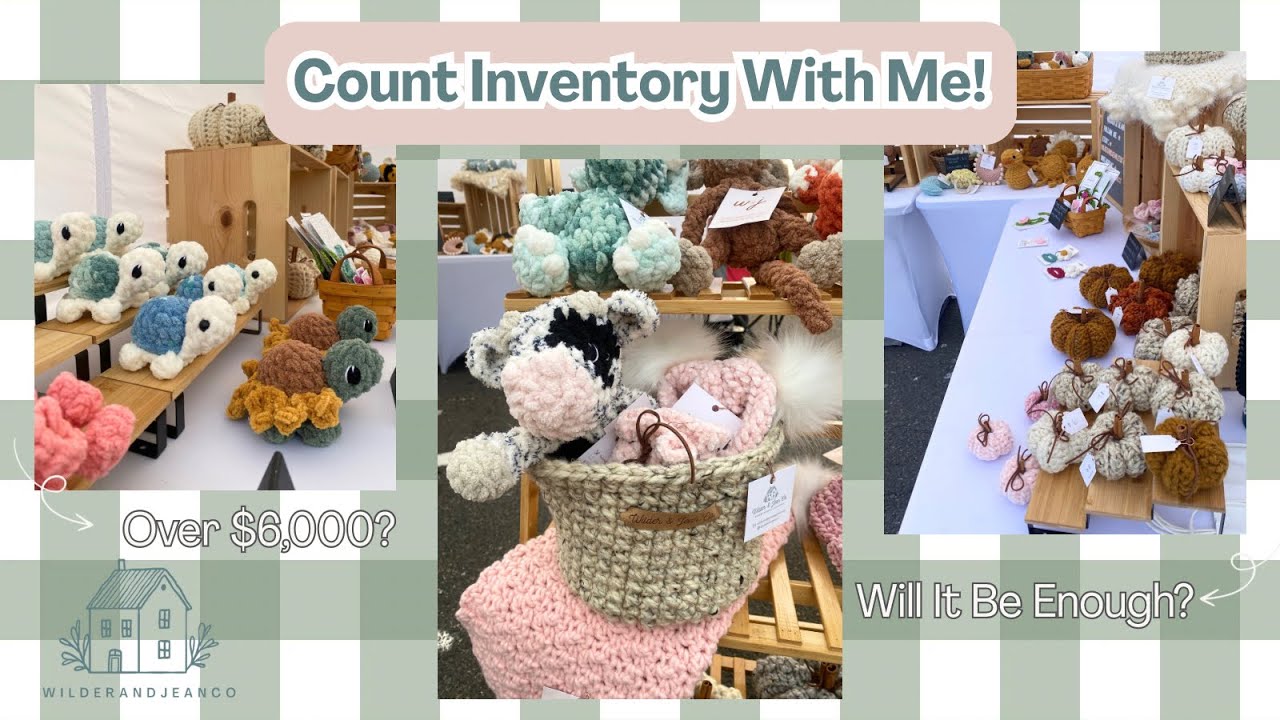 Crochet Vlog: Counting Inventory Before My 3 Day Festival 