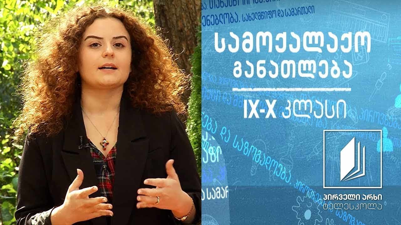 სამოქალაქო განათლება IX-X კლასები - სამოქალაქო საზოგადოების საფუძვლები #ტელესკოლა