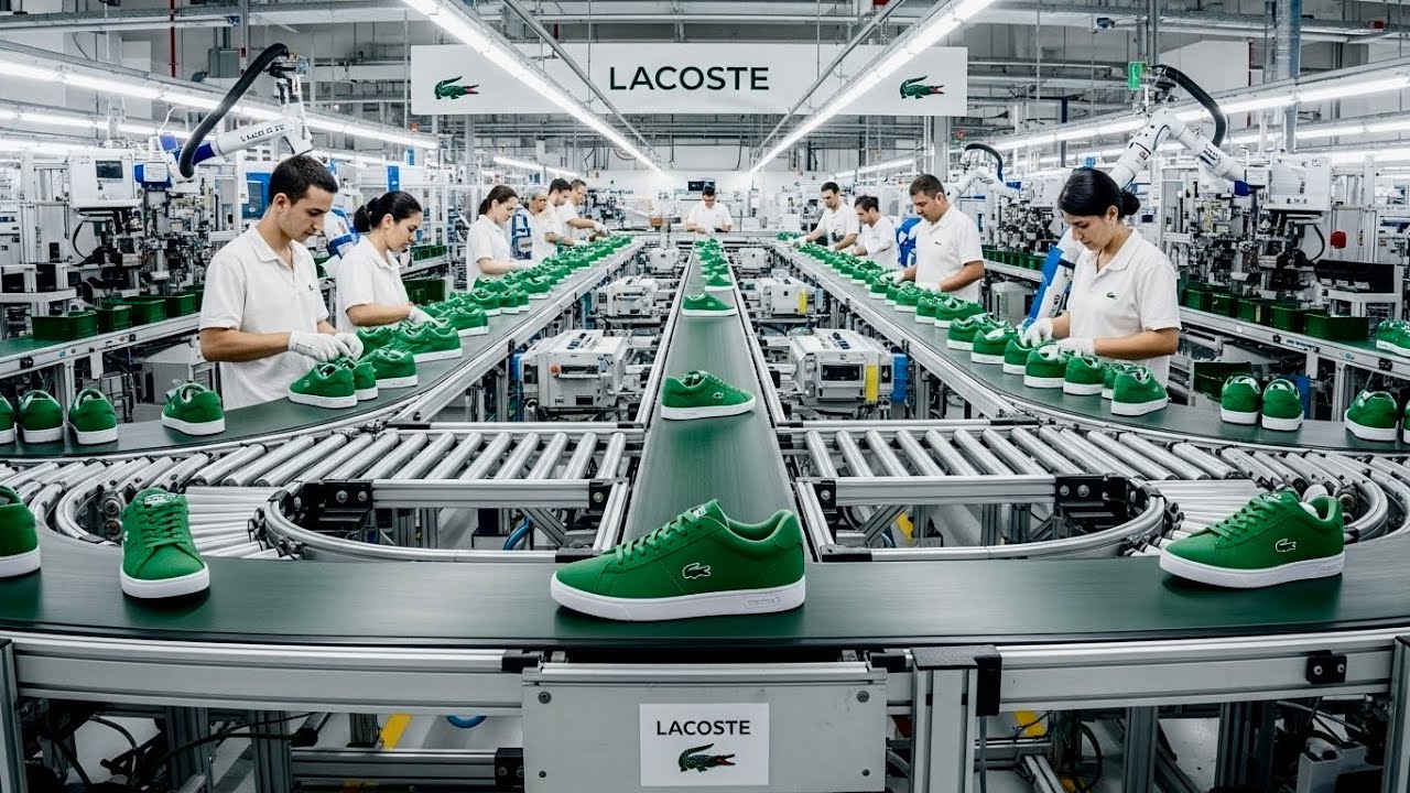Inside LACOSTE Shoes Factory | How LACOSTE Shoes Are Made | Factory Process