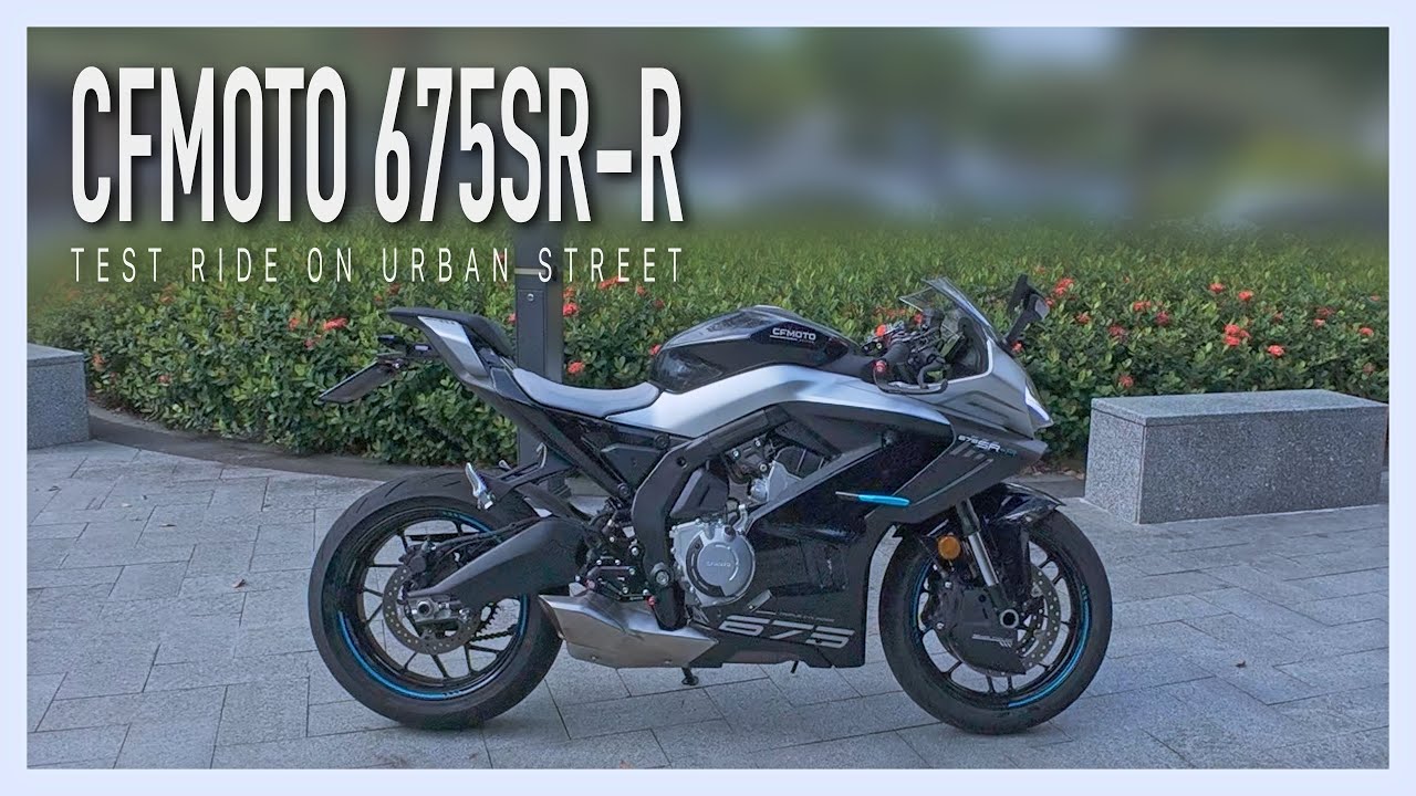 CFMOTO 675SR-R | Test Ride On Urban Street | Raw Sound | Engine Sound | MotoVlog | ASMR | 4K60FPS