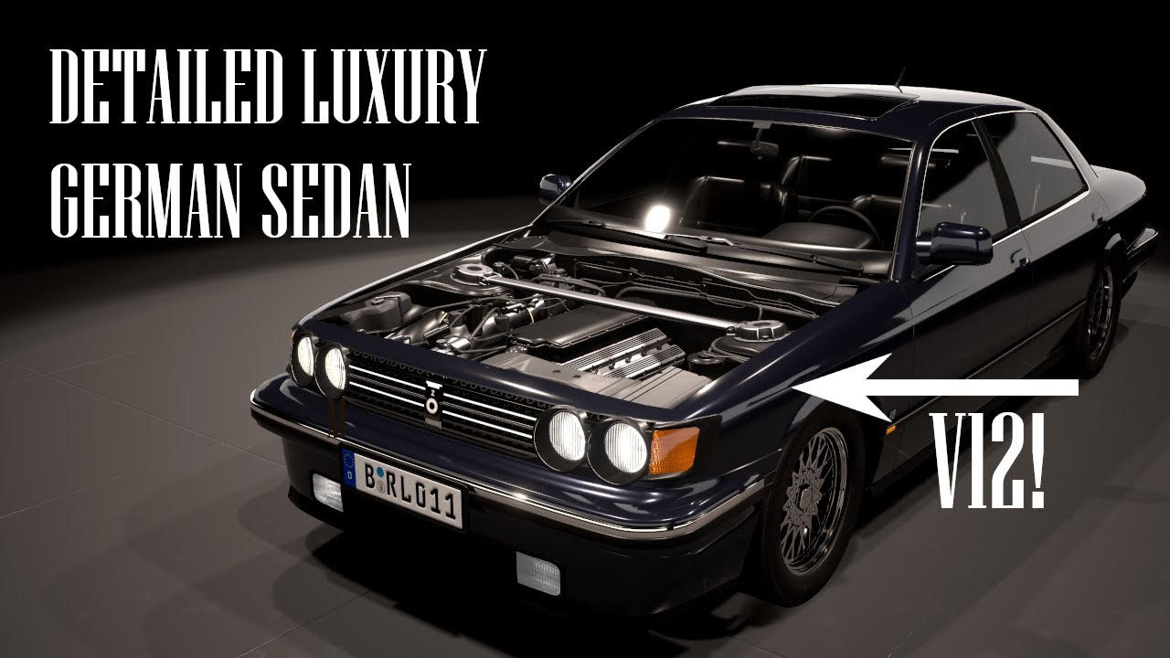 Designing a Detailed Luxury German Sedan | Automation |