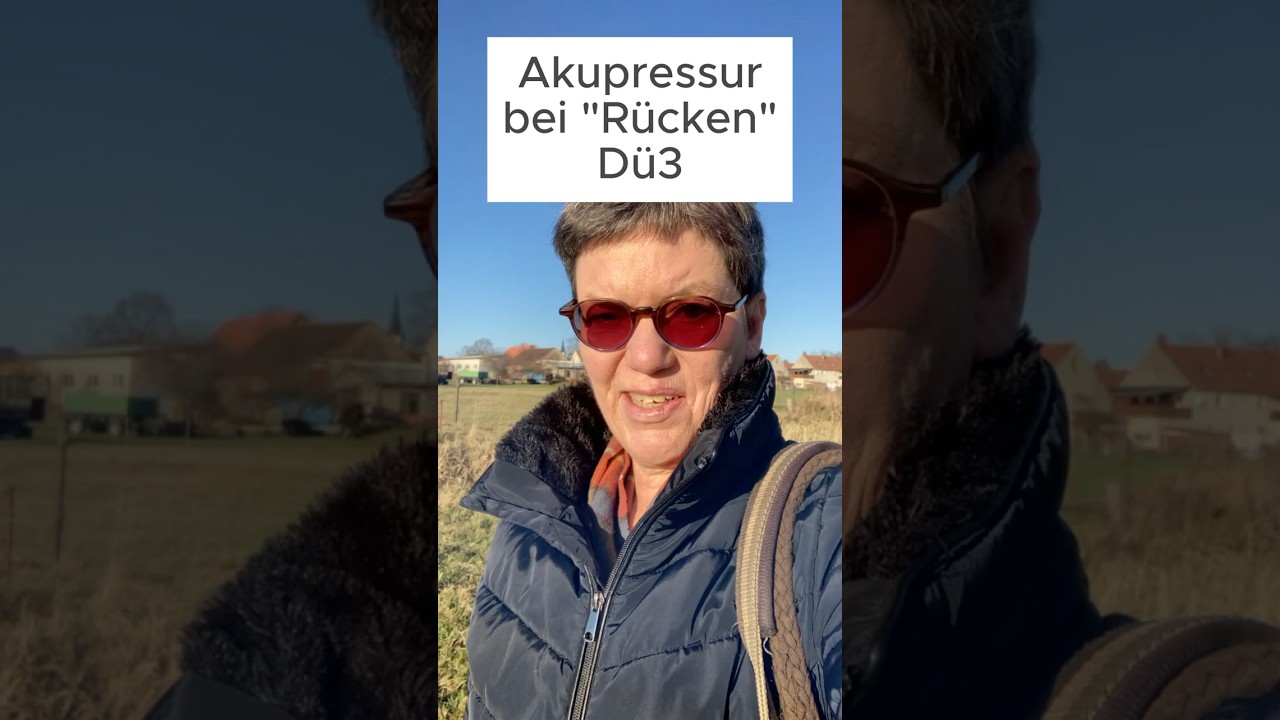 Akupressur des Punktes D&uuml;3 beim Pferd #tcm #tcvm