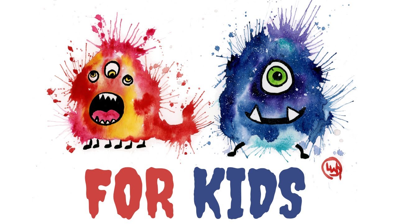 How To Paint A Friendly Monster - Monster Painting For Kids