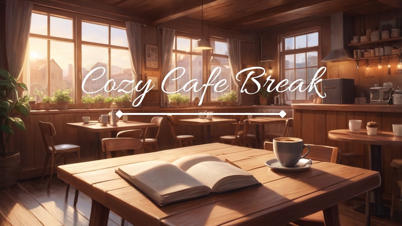 Cozy cafe journaling break