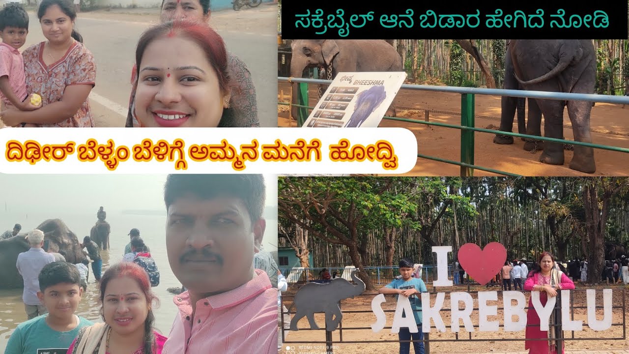 ನಮ್ಮ ಮೂರು ದಿನದ ಪ್ರವಾಸ | ಅಮ್ಮನ ಮನೆಗೆ ಹೋದ್ವಿ ❤️ಸಕ್ರೆಬೈಲ್ ಆನೆ ಬಿಡಾರ ಹೇಗಿದೆ ನೋಡಿ!