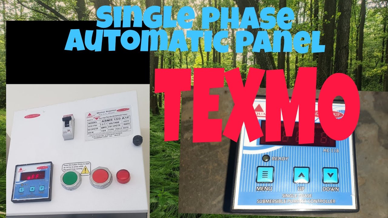 Texmo submersible pump//  automatic panel // installation and  settings//  explaining in தமிழ்