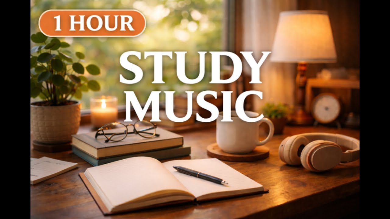1 Hour Study Music 🧠 Deep Focus & Concentration | Calm Background Music for Work