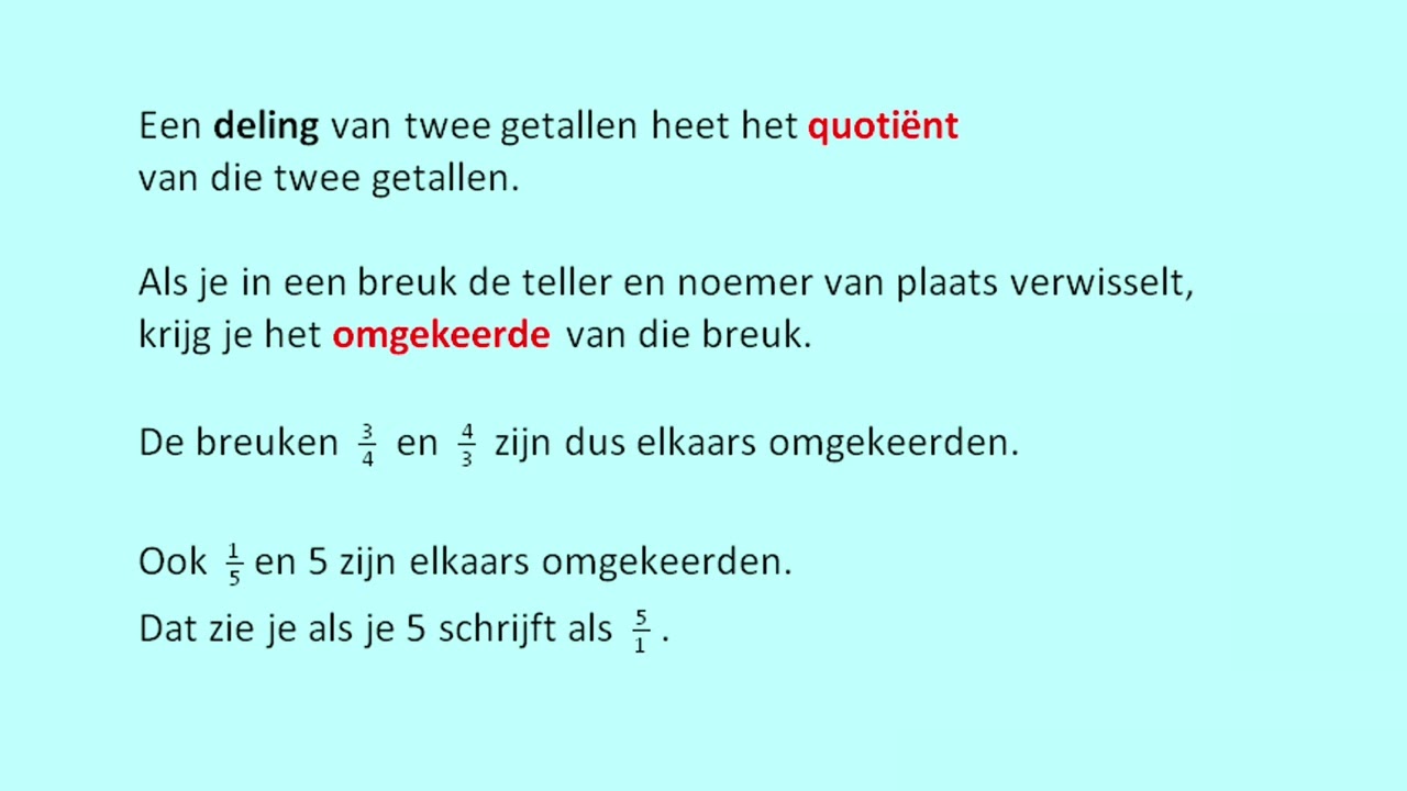 Breuken delen uitleg