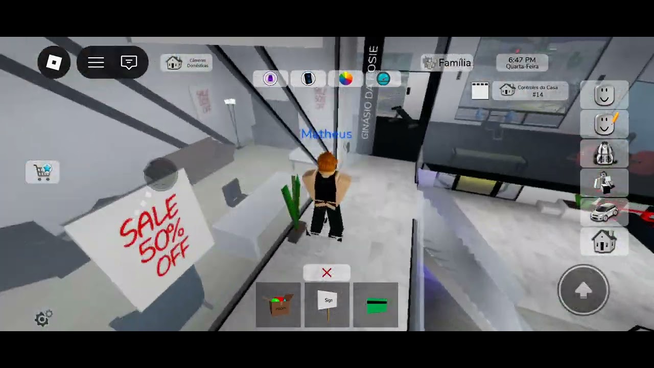 Jogando brookhaven no Roblx