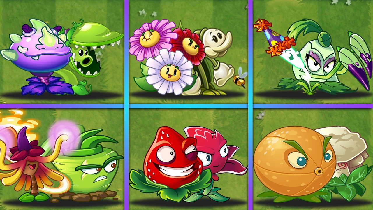 PvZ 2 - 6 PAIR Team Random Plants - Which Team Will Win? - Team Plants Battlez
