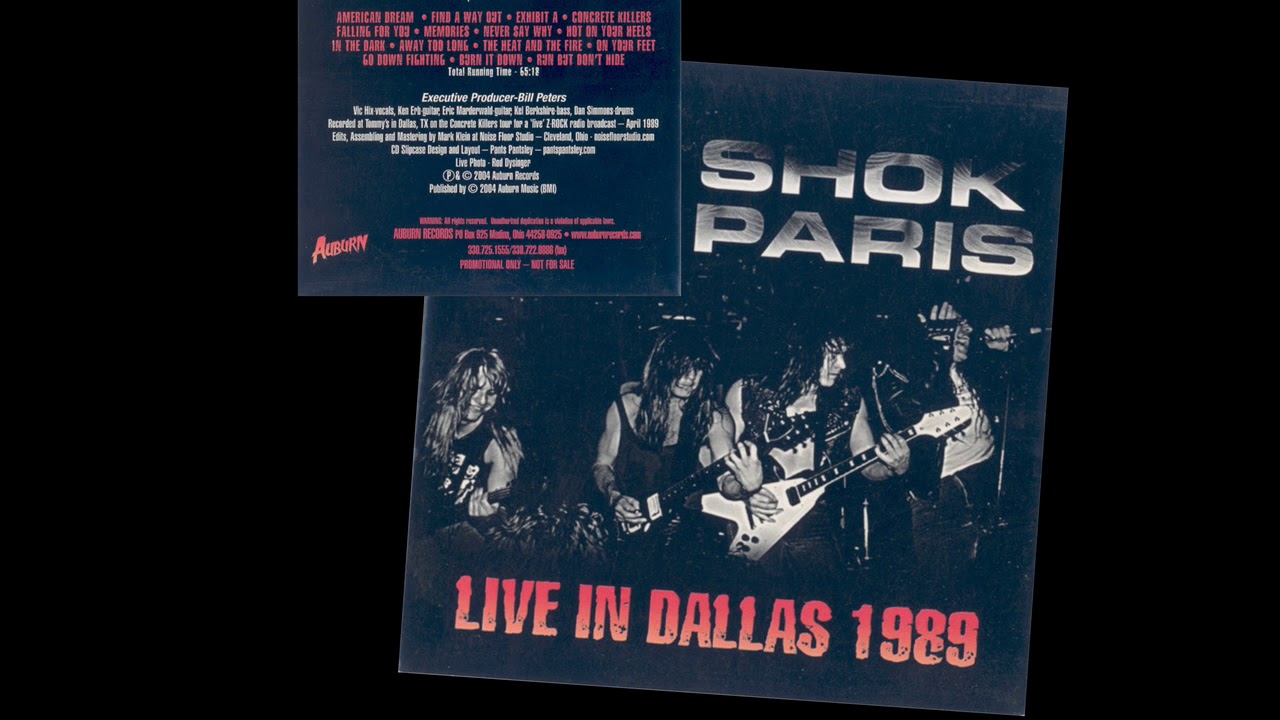 SHOK PARIS - Live Dallas 1989 - Heavy Metal USA
