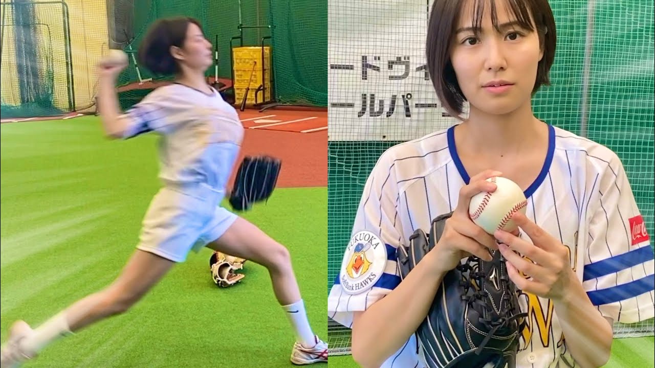 【覚醒】博多弁美人タレント新谷あやかが魔球披露！プロ野球始球式あるぞ！【ムコウズ ばりやわとんこつ】