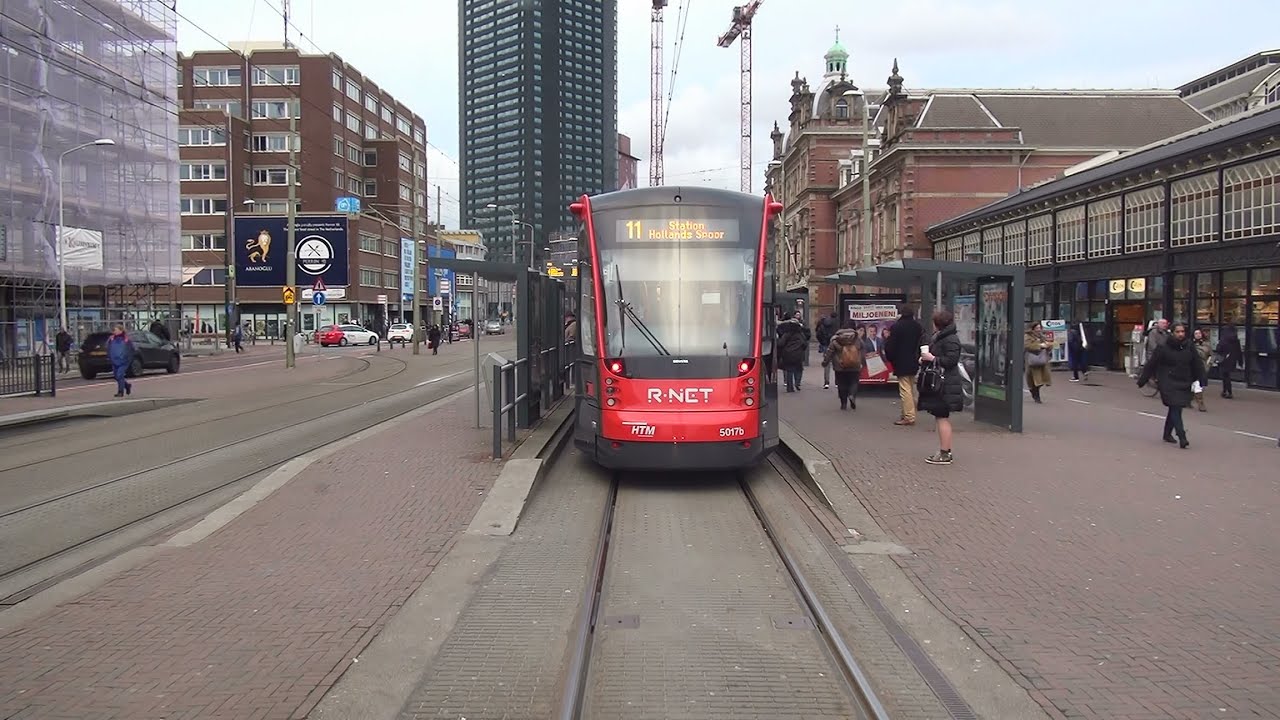 HTM Siemens Avenio 5017 tramlijn 11 vanuit tramlijn 9 | GTL8 3045