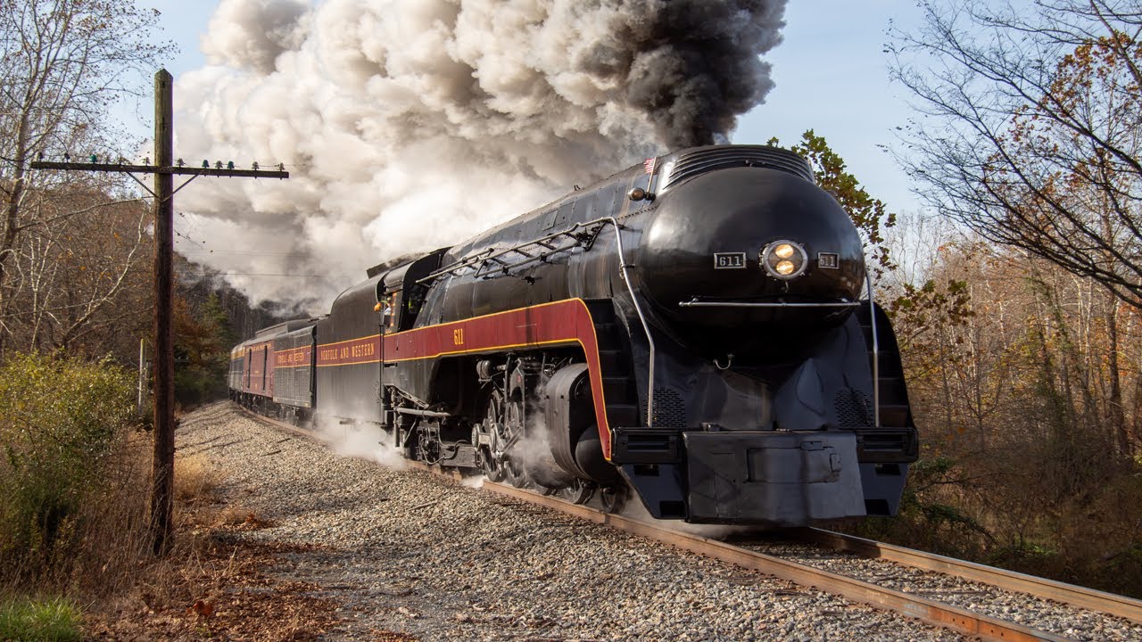 Norfolk & Western 611: Shenandoah Valley Limited 2025 (4K)