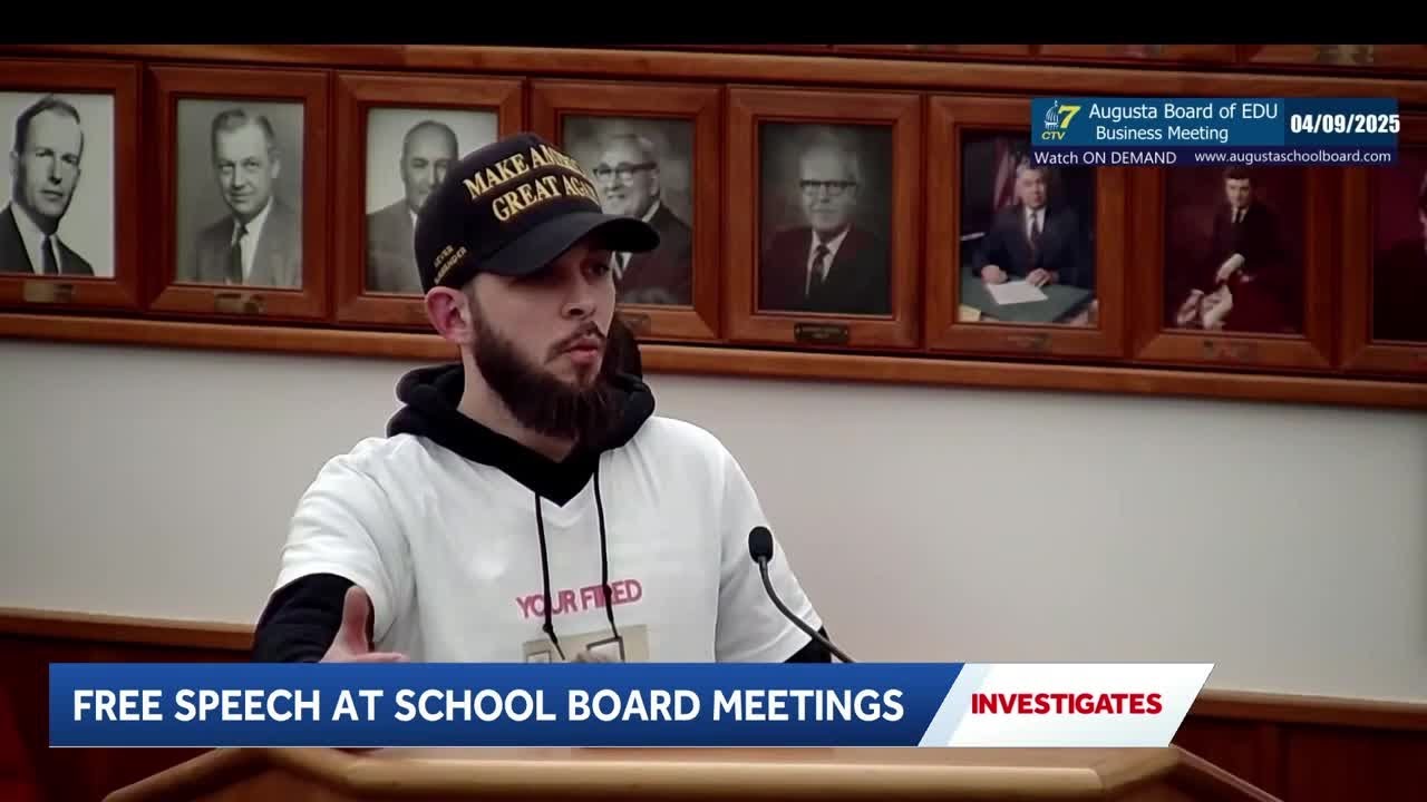 Ask 8 Investigates: Могут ли школьные советы штата Мэн ограничивать свободу слова во время публич...