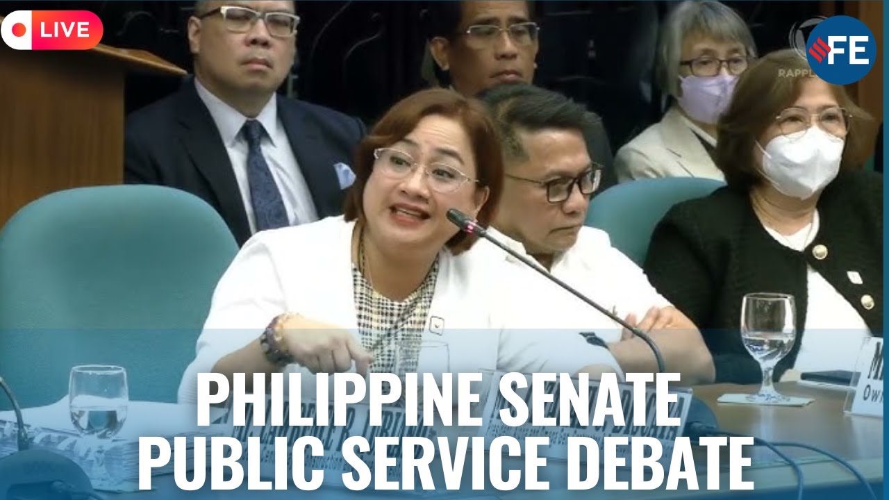 LIVE: Philippine Senate Holds Debate on Public Service and Governance