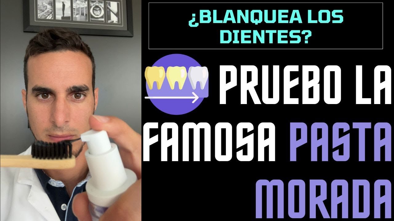 Pruebo la FAMOSA PASTA MORADA BLANQUEADORA que se ha hecho viral - &iquest;Funciona?