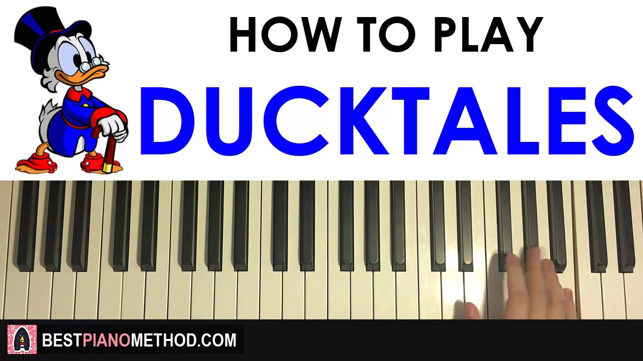 HOW TO PLAY - DUCKTALES - THEME SONG (Piano Tutorial Lesson)