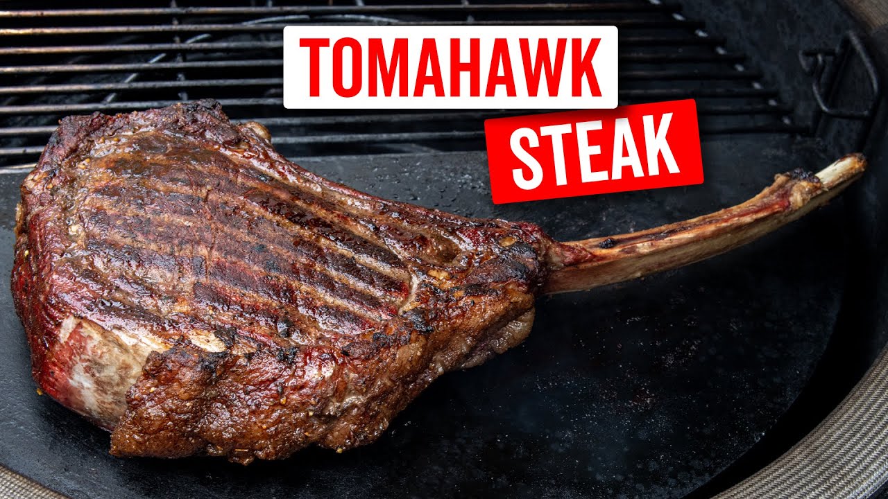 TOMAHAWK STEAK, reverse sear op de BBQ gegrild!