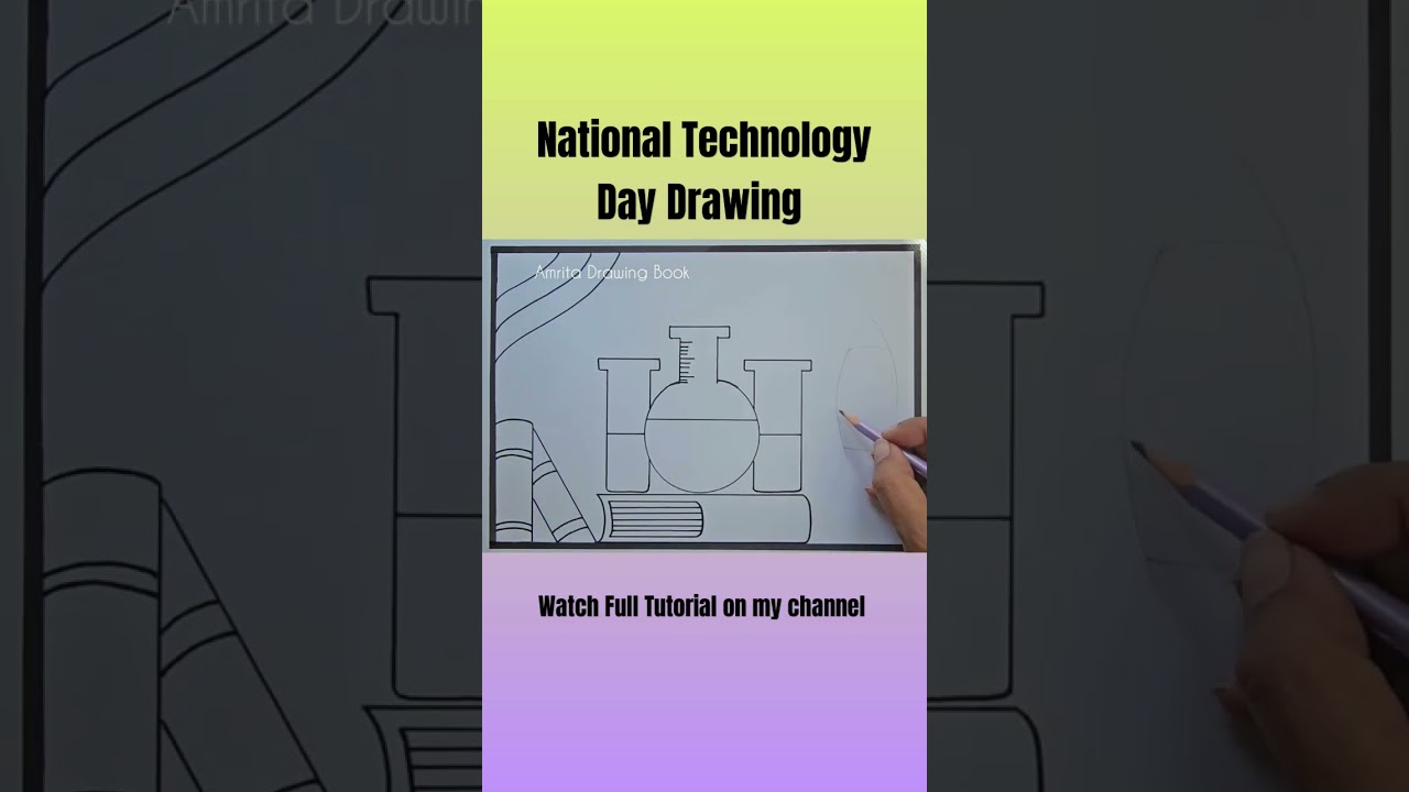 National Technology Day Poster drawing | Technology Day Drawing 