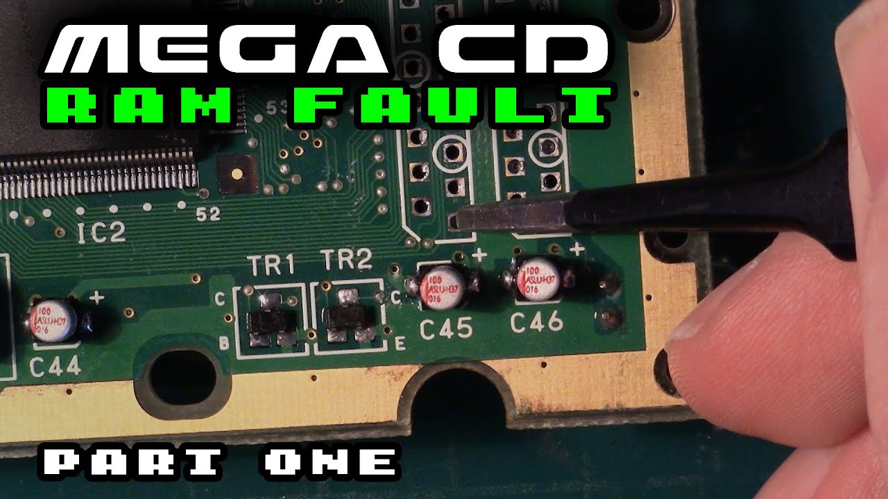 SEGA CD - MEGA CD 1 - Восстановление неисправной памяти - Часть первая