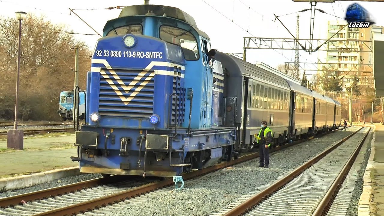 Trenuri & Activitate Feroviară/Trains & Rail Activity in Gara Constanța Station - 06 March 2021