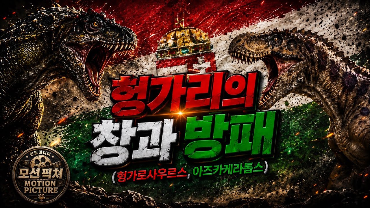 [공룡 동요 만들기 챌린지] (모션 픽쳐) 헝가리의 창과 방패 (헝가로사우르스, 아즈카케라톱스)