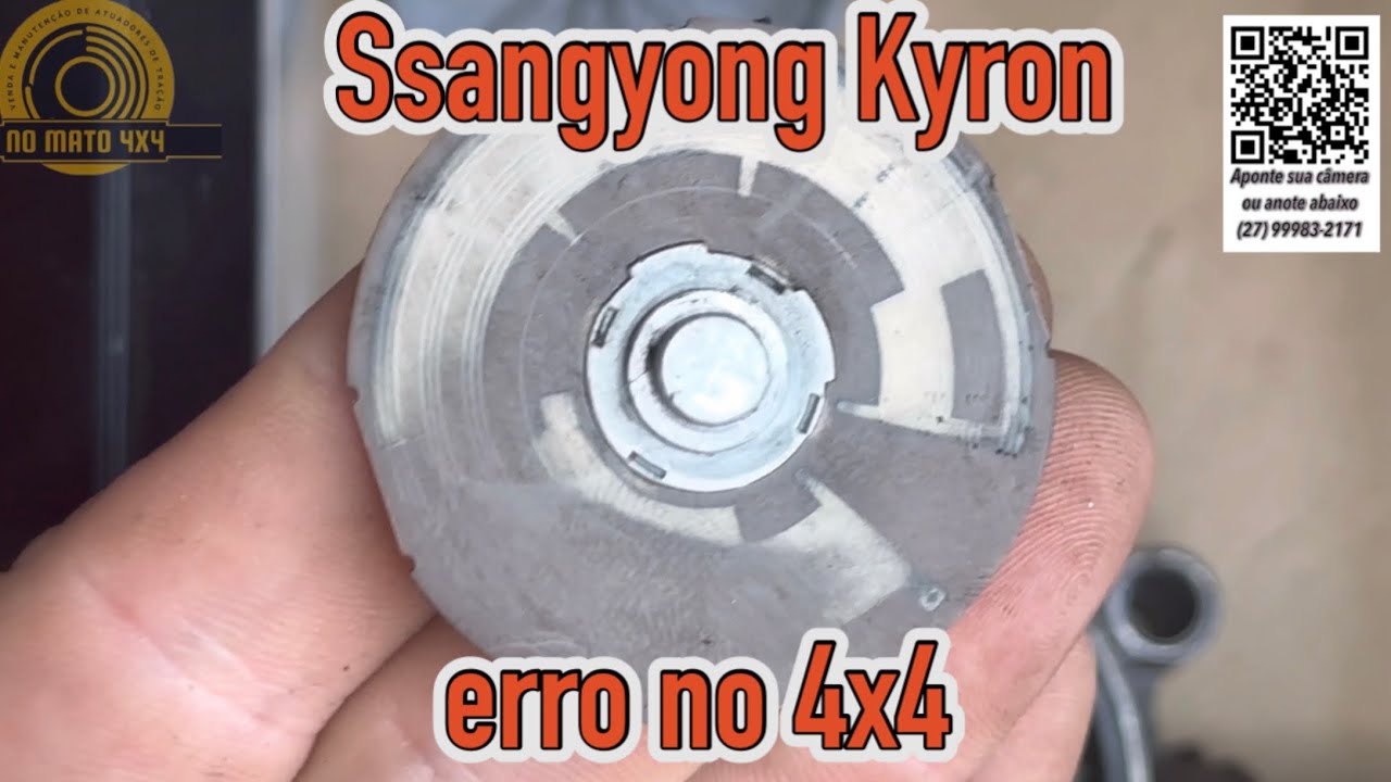 Ssangyong Kyron 2.0,  problema comum de pegar no atuador do 4x4, erro 4wd