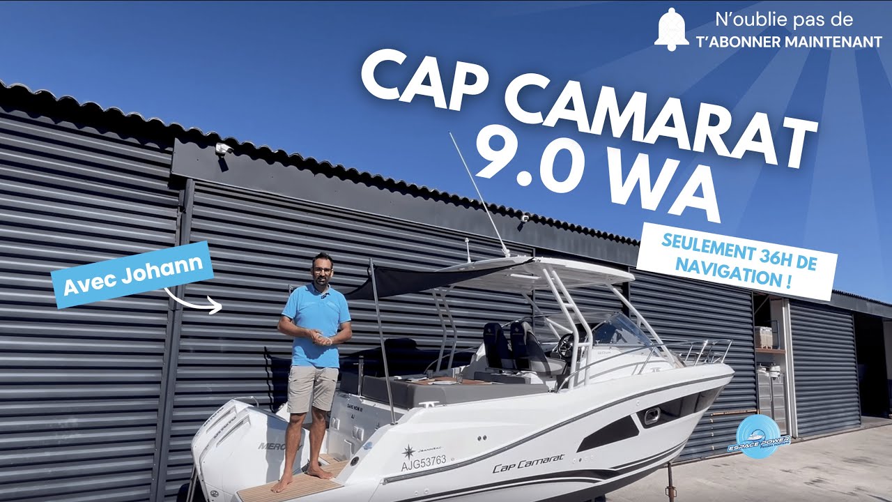 Jeanneau Cap Camarat 9.0 WA millésime 2023, seulement 36 h de navigation !