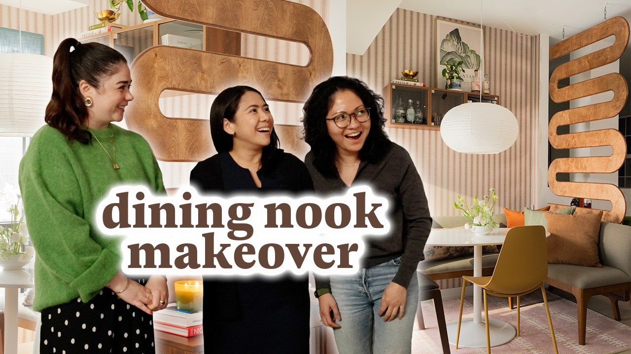 TINY *48 Sq Ft* Dining Room Makeover for a Couple Who Hosts!