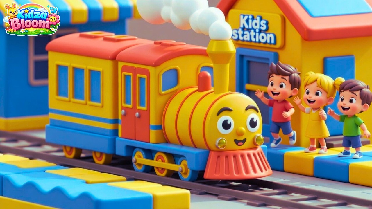 Magic color train for kids | #kidzabloom #kidsvideo #colorforkids #rhymes #kidssongs