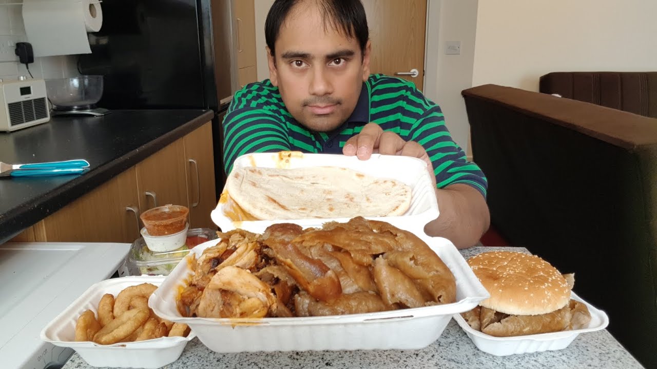 Turkish doner kebab - uk mukbang