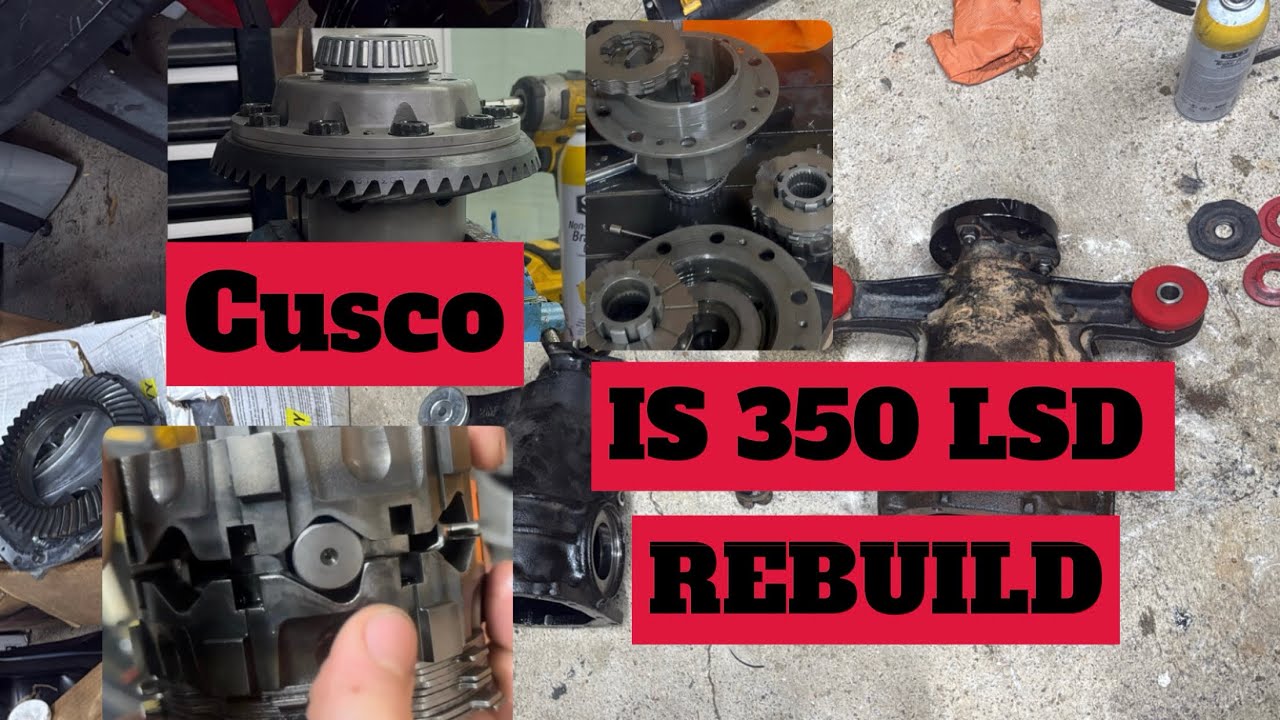 Lexus is350 differential LSD install ￼and diff bushings install. Cusco Clutch pack setting Change 07