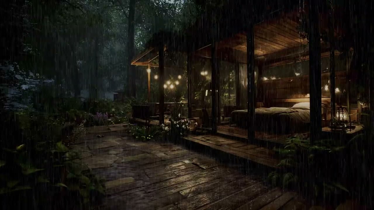Peaceful Tranquil Rain Sounds for Deep Sleep & Focus | Relaxing Rain for Stress Relief