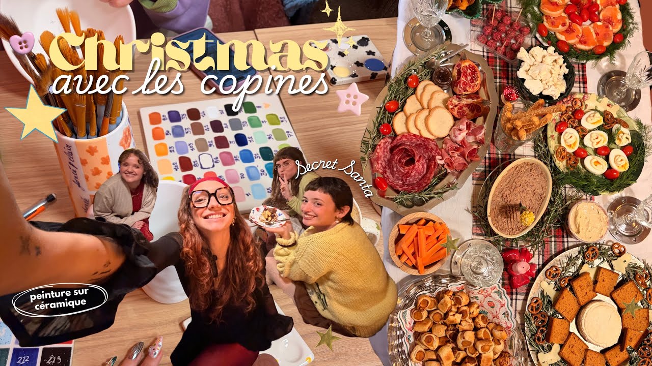 JE FÊTE NOËL AVEC MES COPINES (secret santa, vegie food & café céramique) 👯‍♀️⭐️🎄