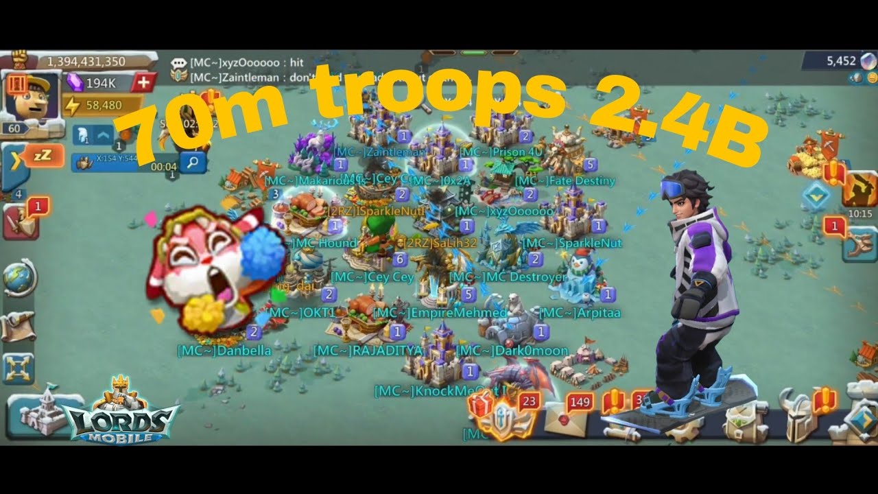 2.4b castle getting zeroed part 2 #lordsmobile2026 
