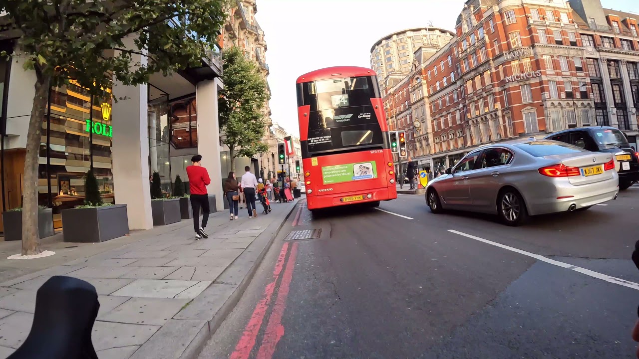 Cycling from Wimbledon to West End in London