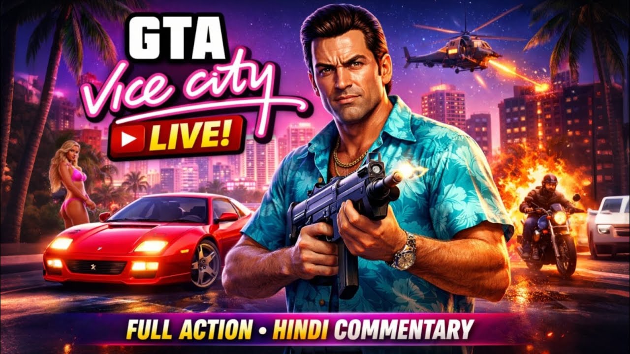 💥 LIVE GTA Vice City Gameplay | पुरानी यादें, नई मस्ती!

🚗 Vice City में तबाही! | GTA Vice City Li
