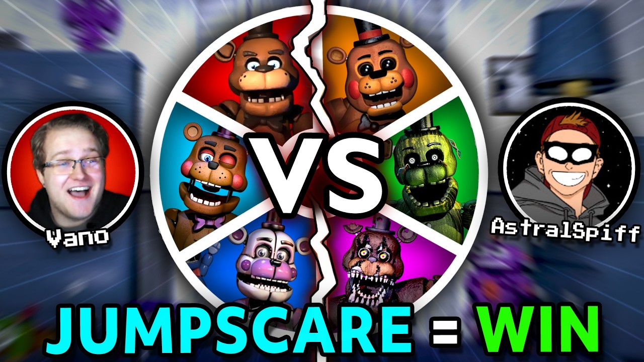 The FNAF Randomized Jumpscare Race VS @AstralSpiff