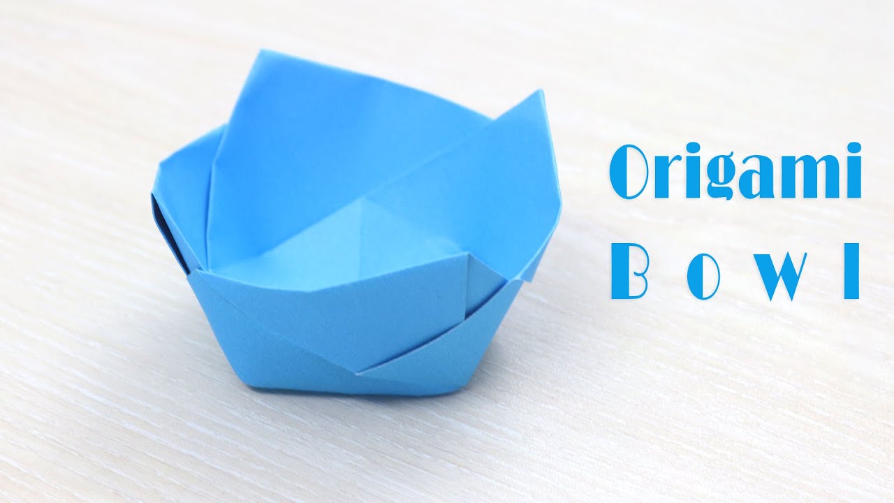 How to Make an Easy Origami Bowl - DIY Paper Bowl Tutorial