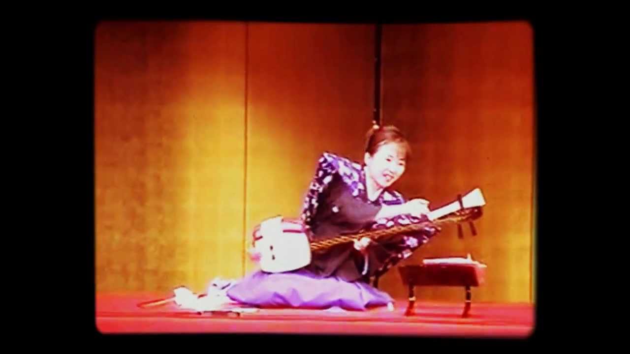 櫓太鼓曲弾き～田中悠美子　Yagura-drum Gidayu-shamisen performance by Yumiko Tanaka