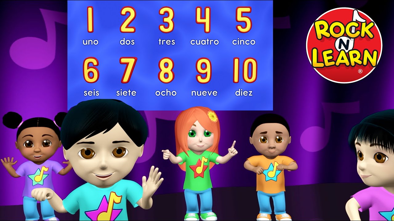 Count to 10 in English and Spanish | Rock &rsquo;N Learn