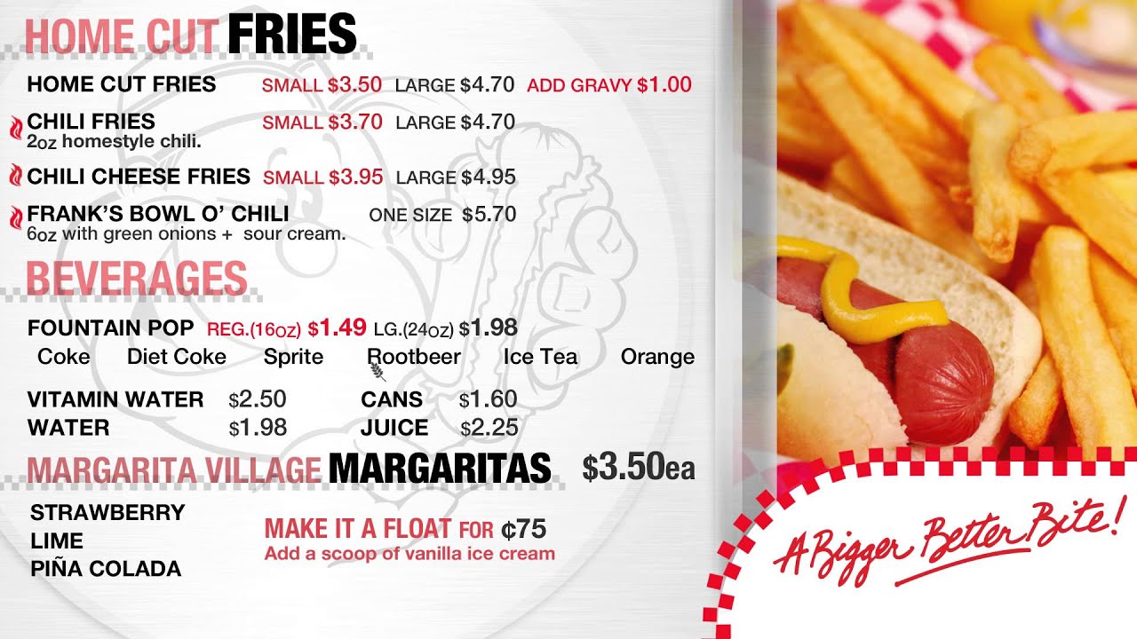 West Edmonton mall digital menu boards
