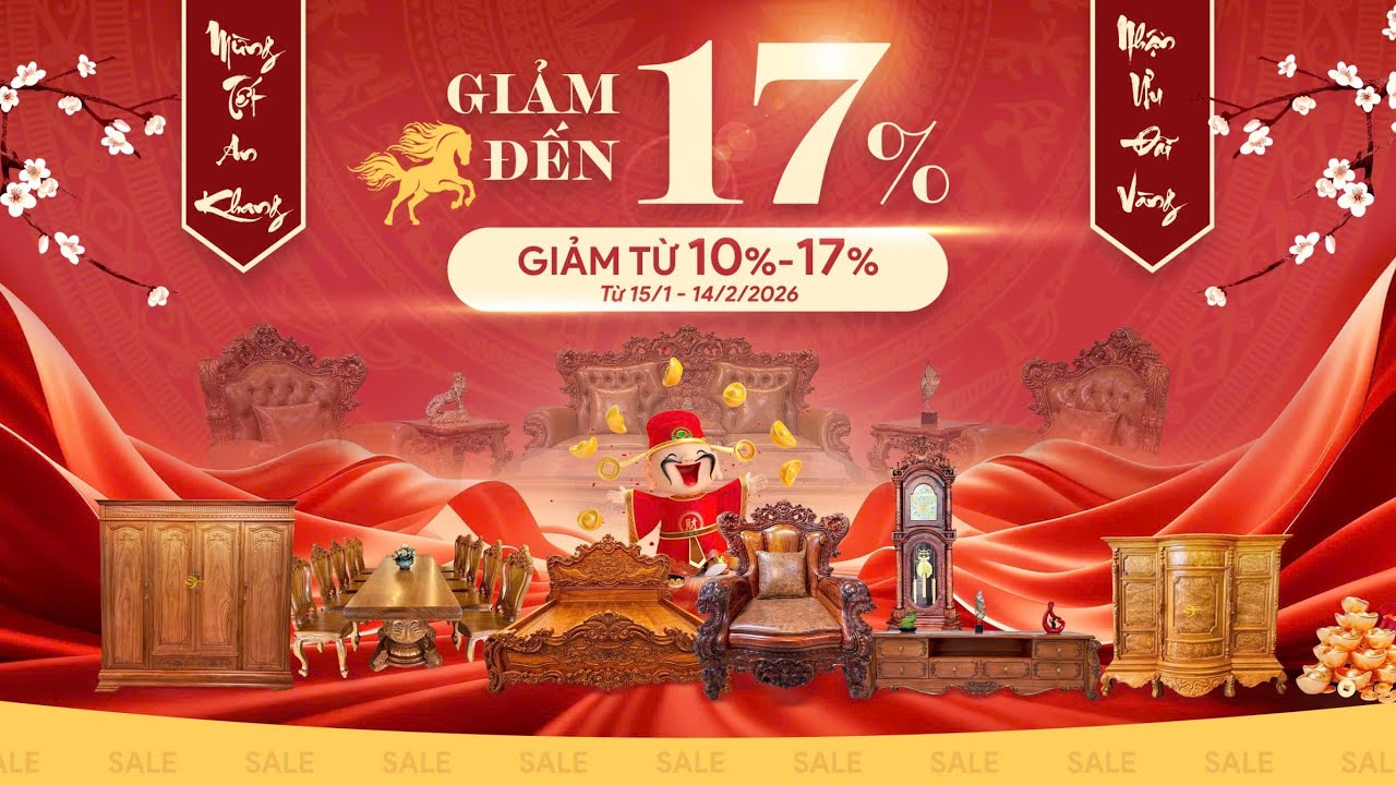 🧧 MỪNG XUÂN BÍNH NGỌ 2026 - ĐẠI TIỆC SALE KHỦNG NHẤT NĂM 💥