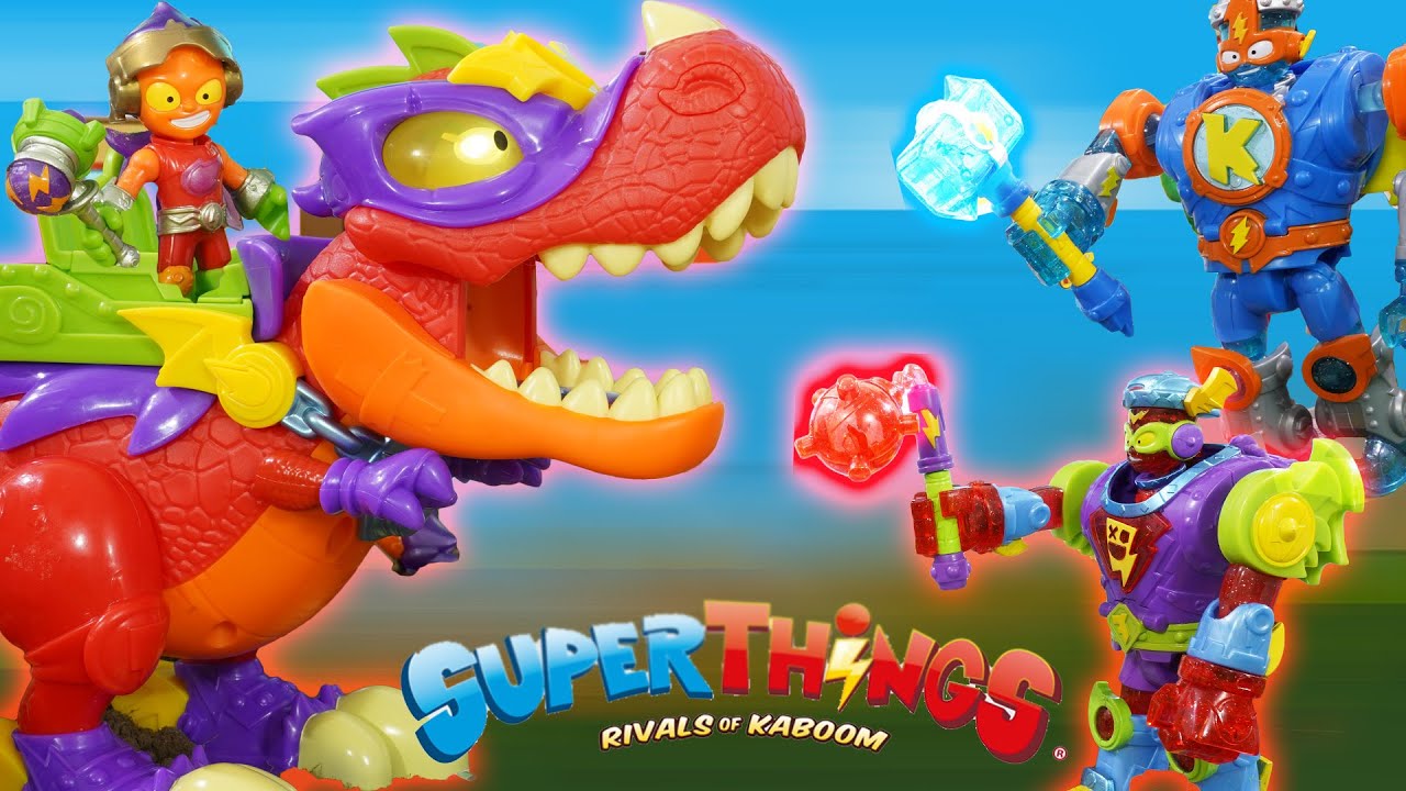 Nowość ! SUPER THINGS .  SUPERBOTS⚡ SUPER DINO H-REX vs V-REX...roboty i dinozaury w super things