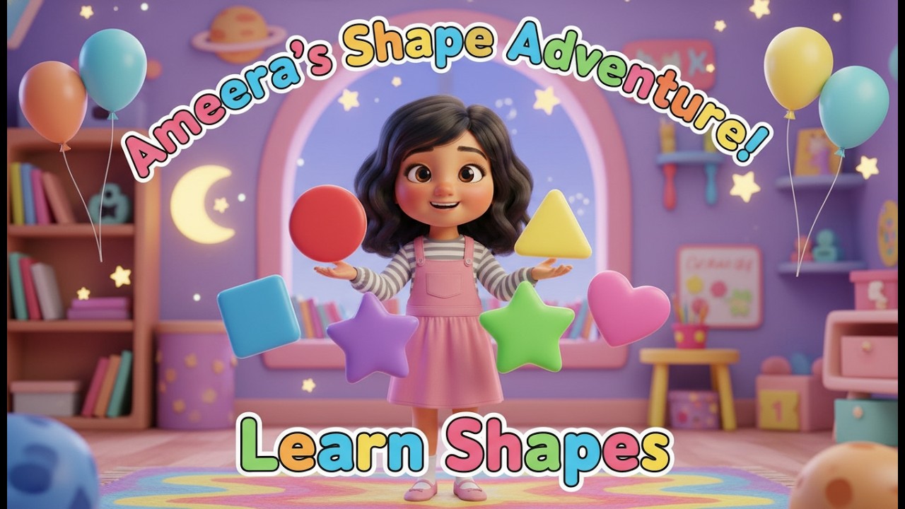 Ameera’s Shape Adventure! Learn Shapes | Kids Educational Song